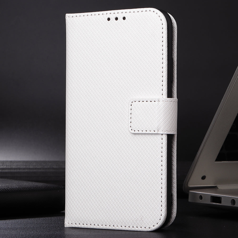 For Oppo Find X3 Pro/Oppo Find X3 Wallet Stand Phone Cover Diamond Texture PU Leather Anti-scratch Cell Phone Case with Strap