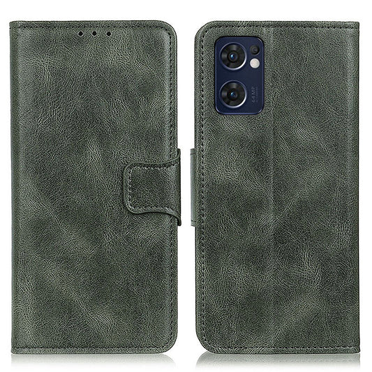 For Oppo Reno7 5G (Global)/Find X5 Lite PU Leather + TPU Crazy Horse Texture Smartphone Case Full-Protective Wallet Stand Phone Cover