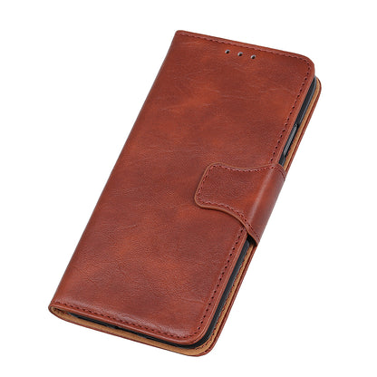 For Oppo Reno7 5G (Global)/Find X5 Lite Crazy Horse Texture Split Leather Shockproof Phone Shell Case Anti-drop Cover with Wallet Stand