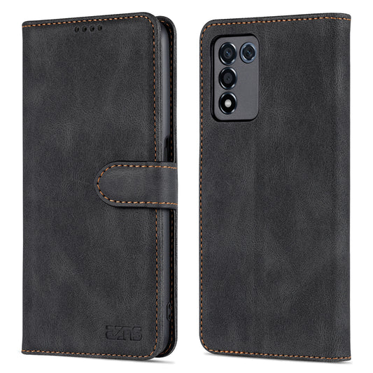 AZNS PU Leather Wallet Case for Oppo K9s/Realme Q3s, Stand Function Anti-Scratch Full Protective Phone Cover