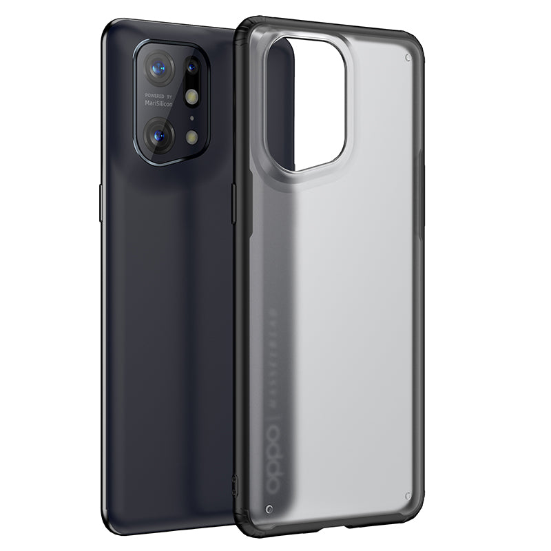 For Oppo Find X5 Pro Armor Series Hard PC+Soft TPU Shockproof Phone Case Matte Surface Anti-Fingerprint Protective Cover