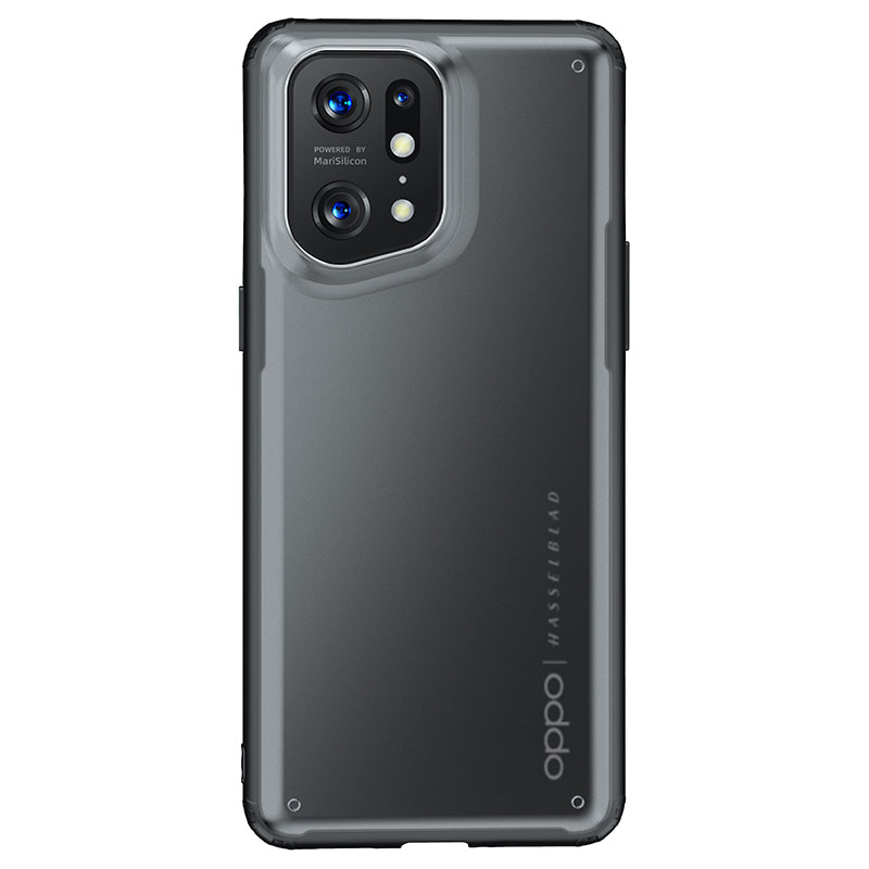 For Oppo Find X5 Pro Armor Series Hard PC+Soft TPU Shockproof Phone Case Matte Surface Anti-Fingerprint Protective Cover