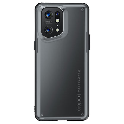 For Oppo Find X5 Pro Armor Series Hard PC+Soft TPU Shockproof Phone Case Matte Surface Anti-Fingerprint Protective Cover