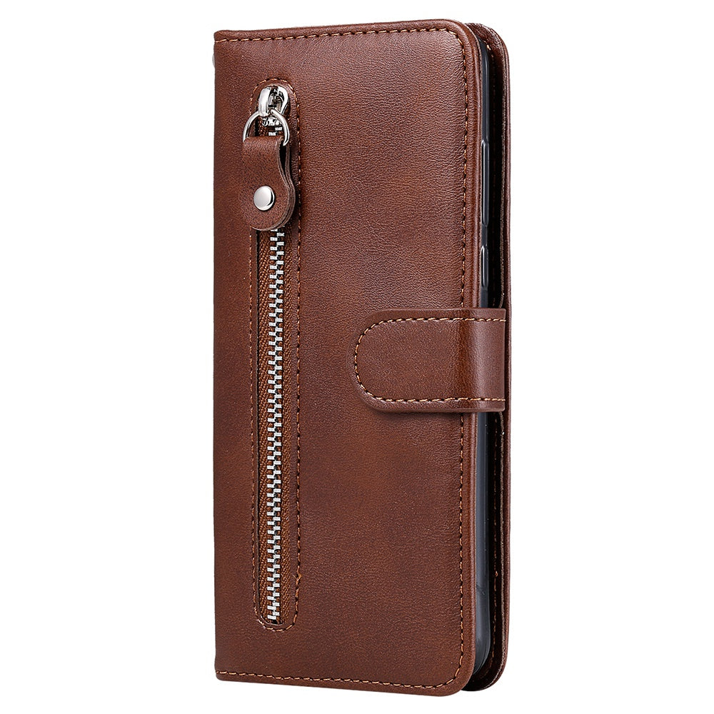 For Oppo Find X5 Magnetic Clasp Zipper Purse PU Leather Wallet Case Inner TPU Shockproof Stand Phone Cover