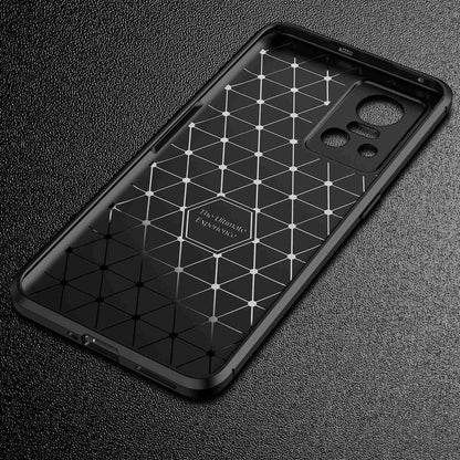 For Realme GT Neo3 Carbon Fiber Texture TPU Protective Cover Anti-fall Phone Case