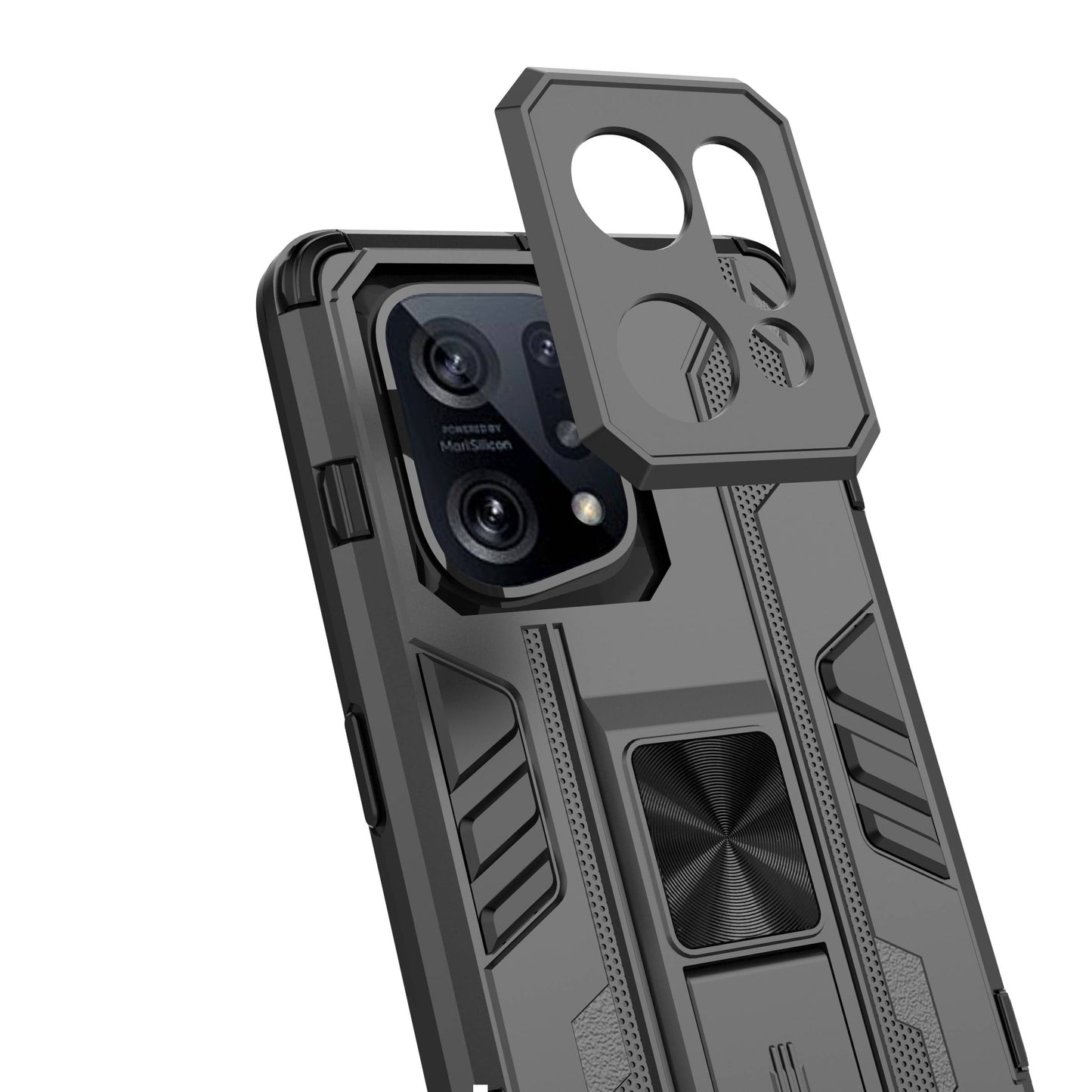 For Oppo Find X5 Heavy Duty Hard PC Soft TPU Rugged Hybrid Protective Case Shockproof Kickstand Back Cover