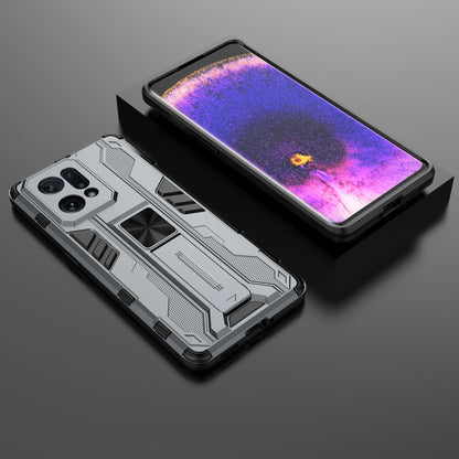 For Oppo Find X5 Heavy Duty Hard PC Soft TPU Rugged Hybrid Protective Case Shockproof Kickstand Back Cover