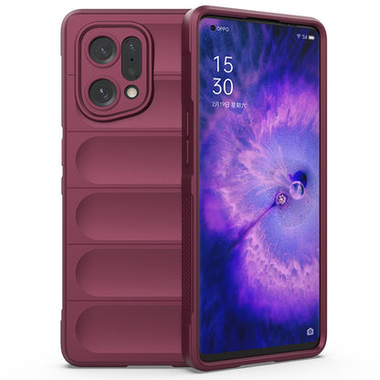 For Oppo Find X5 Shockproof Flexible Soft TPU Anti-slip Edge Cell Phone Protector Rugged Back Case