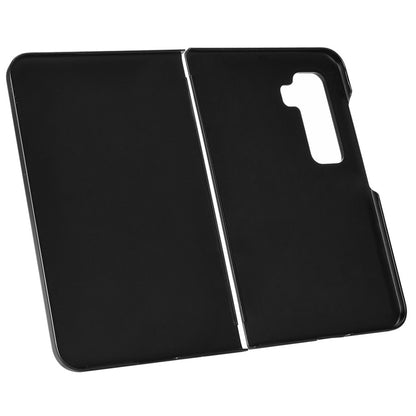 For Microsoft Surface Duo 2 Textured Surface Well-protected PU Leather Coated Hard PC Phone Case