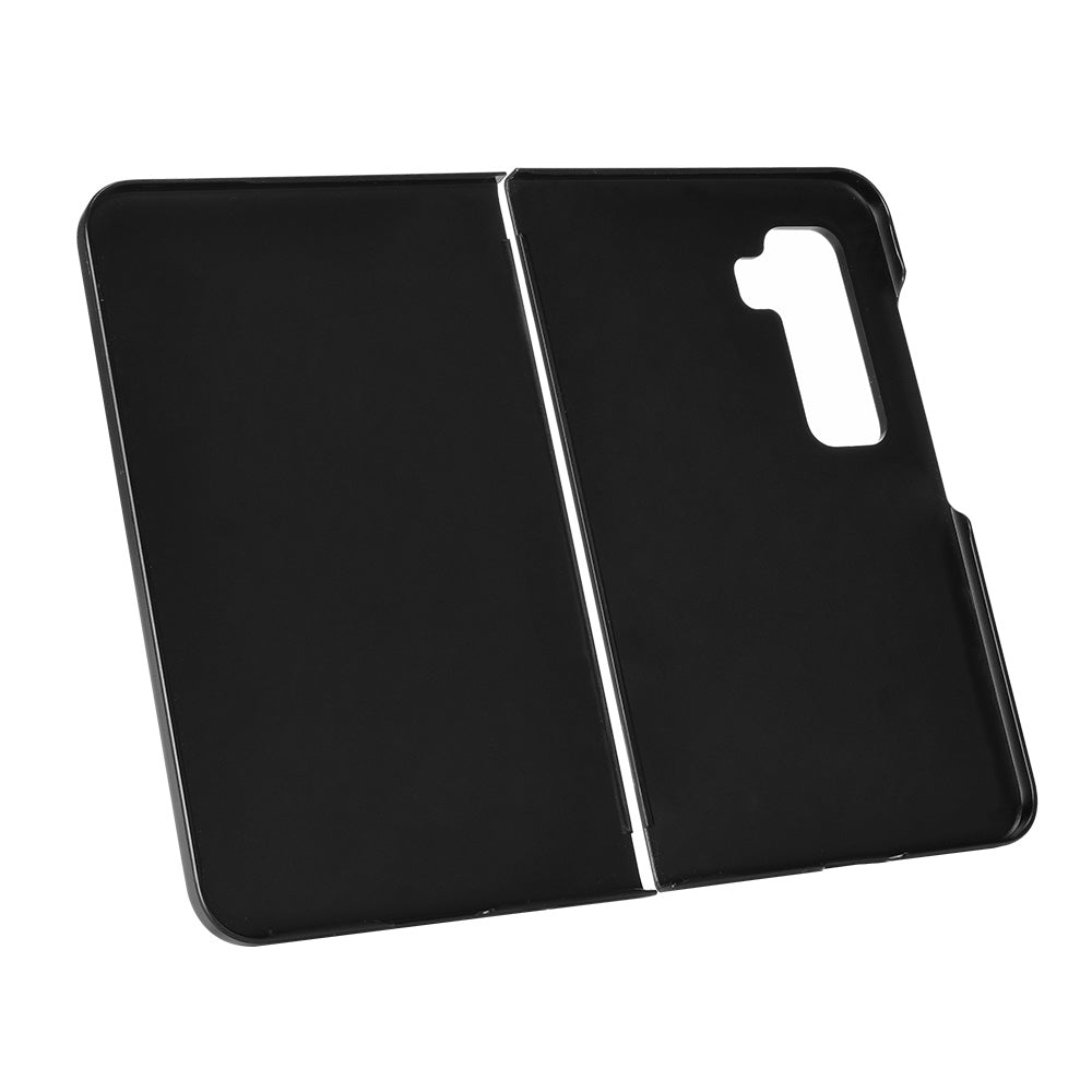 For Microsoft Surface Duo 2 Skin-touch Feeling Anti-drop PU Leather Coated Hard PC Phone Case Cover