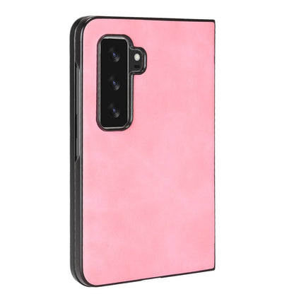 For Microsoft Surface Duo 2 Skin-touch Feeling Anti-drop PU Leather Coated Hard PC Phone Case Cover