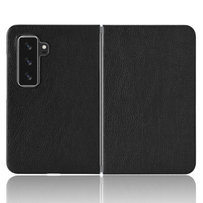 For Microsoft Surface Duo 2 Retro Style PU Leather Coated PC Case Protective Phone Shell