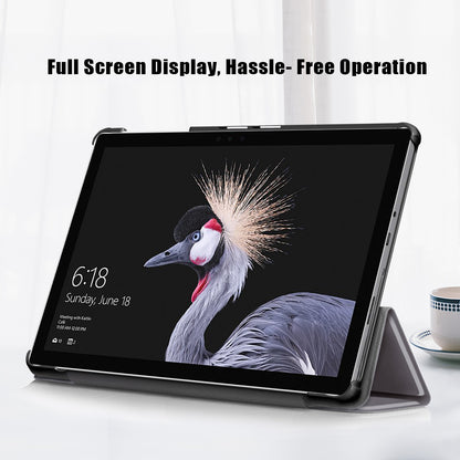 For Microsoft Surface Go3 (2021) Auto Wake / Sleep Premium Tri-Fold Stand PU Leather Slim Light Tablet Case Cover