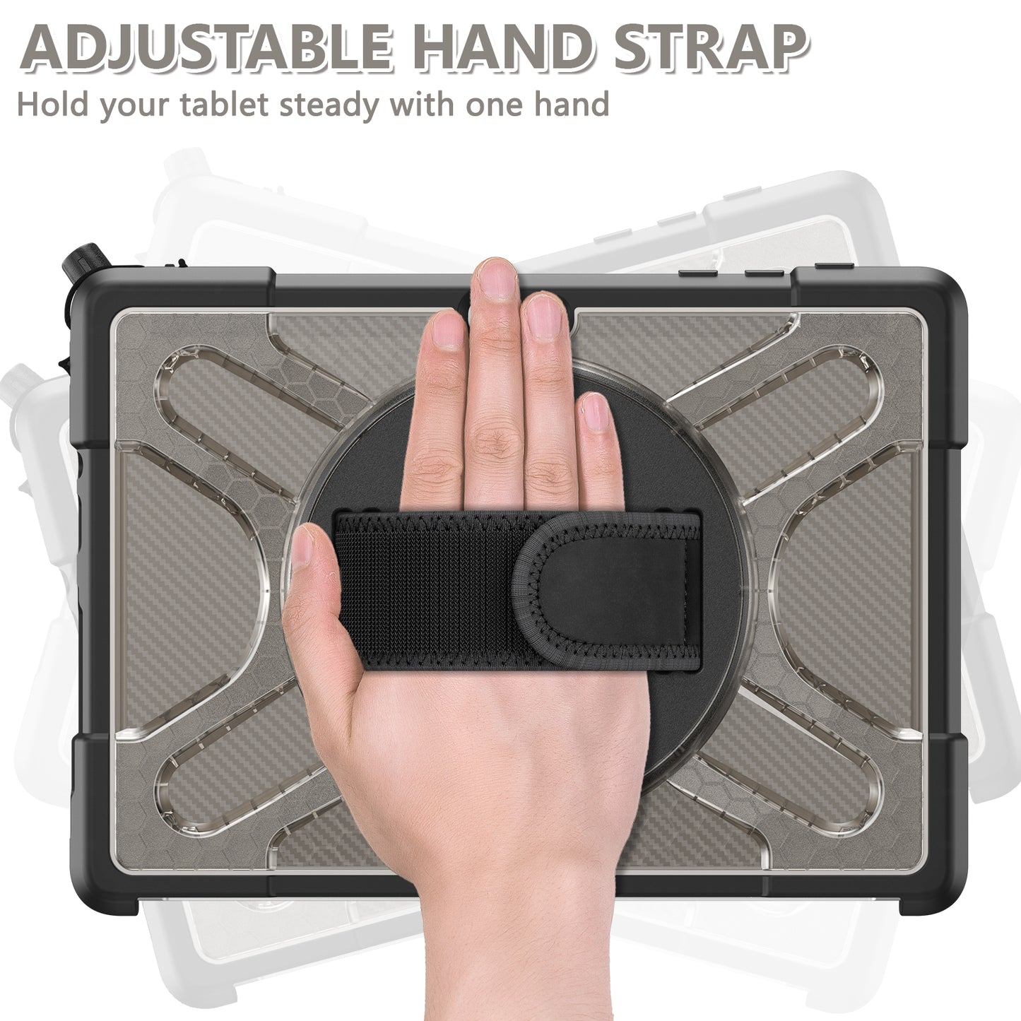 For Microsoft Surface Go/Go 2/Go 3 10.5 inch Tablet Protective Case Kickstand Hand Strap Hard PC + TPU Hybrid Cover