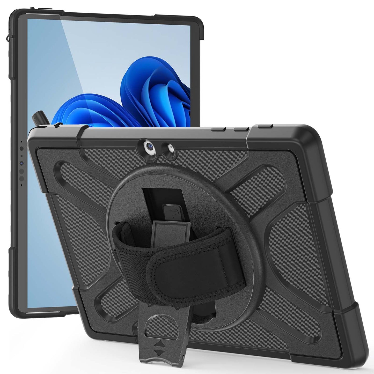 For Microsoft Surface Go/Go 2/Go 3 10.5 inch Tablet Protective Case Kickstand Hand Strap Hard PC + TPU Hybrid Cover