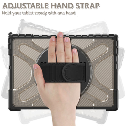 For Microsoft Surface Pro 4/5/6/7/7+ Kickstand Tablet Case Hybrid 2-in-1 Hard PC + TPU Dual Layer Shockproof Cover with Hand Strap