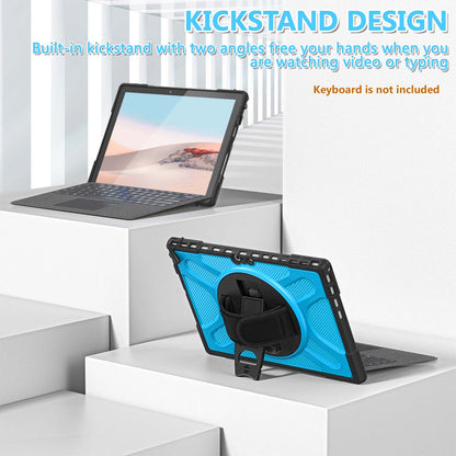 For Microsoft Surface Pro 4/5/6/7/7+ Kickstand Tablet Case Hybrid 2-in-1 Hard PC + TPU Dual Layer Shockproof Cover with Hand Strap