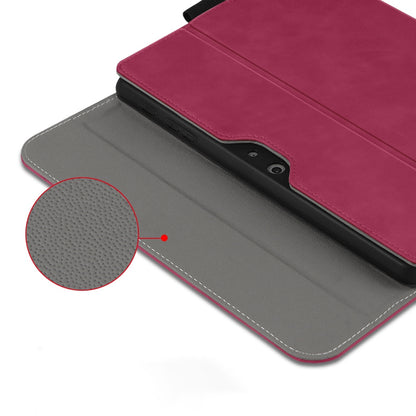 For Microsoft Surface Go Crazy Horse Line Splicing Magnetic Closure Leather + PC Tablet Case with Stand