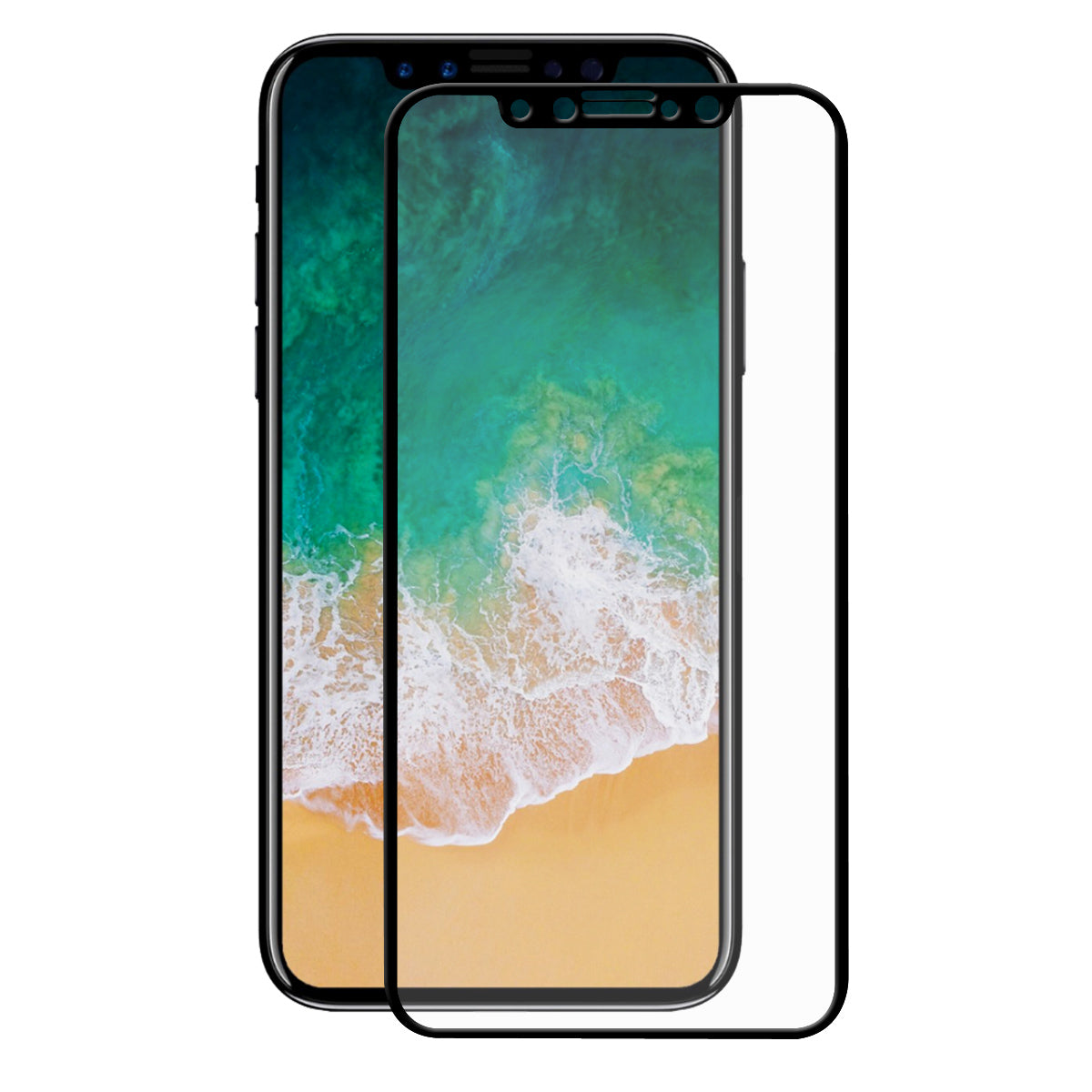 HAT PRINCE for iPhone (2019) 5.8"/ X Xs / 5.8-inch 0.26mm 2.5D Full Coverage Tempered Glass Screen Protector Film