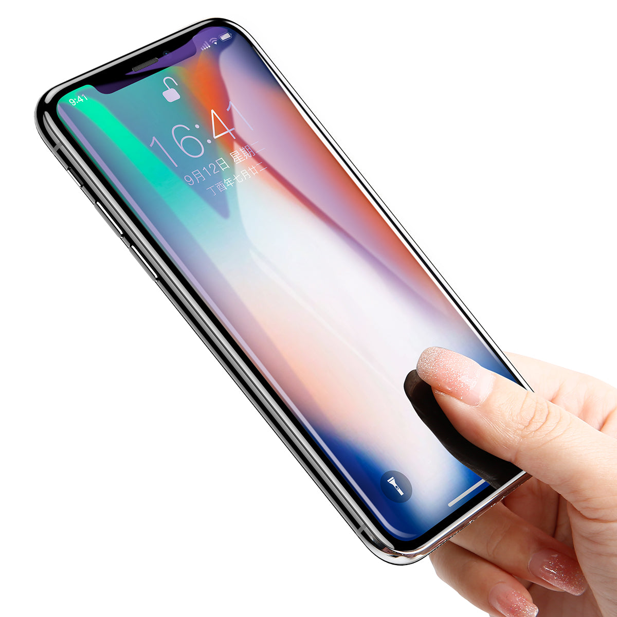 BASEUS Anti-blue-ray 0.3mm 4D Curved Full Glue Full Coverage Tempered Glass Screen Guard Film for iPhone 11 Pro 5.8" (2019) / XS / X/10 5.8 inch