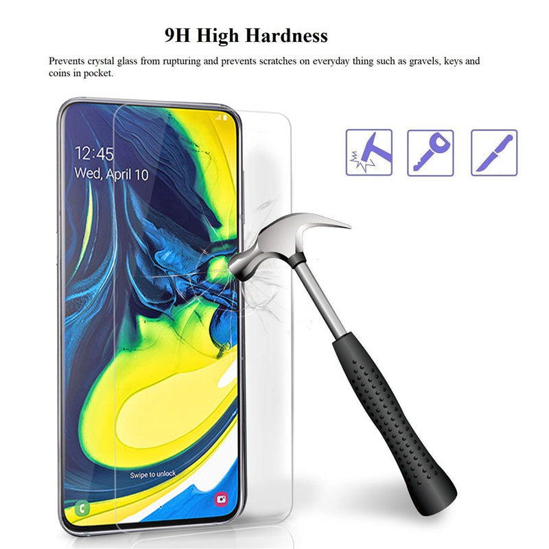 0.25D Arc Edge Tempered Glass Screen Phone Film for Samsung Galaxy A90 / A80