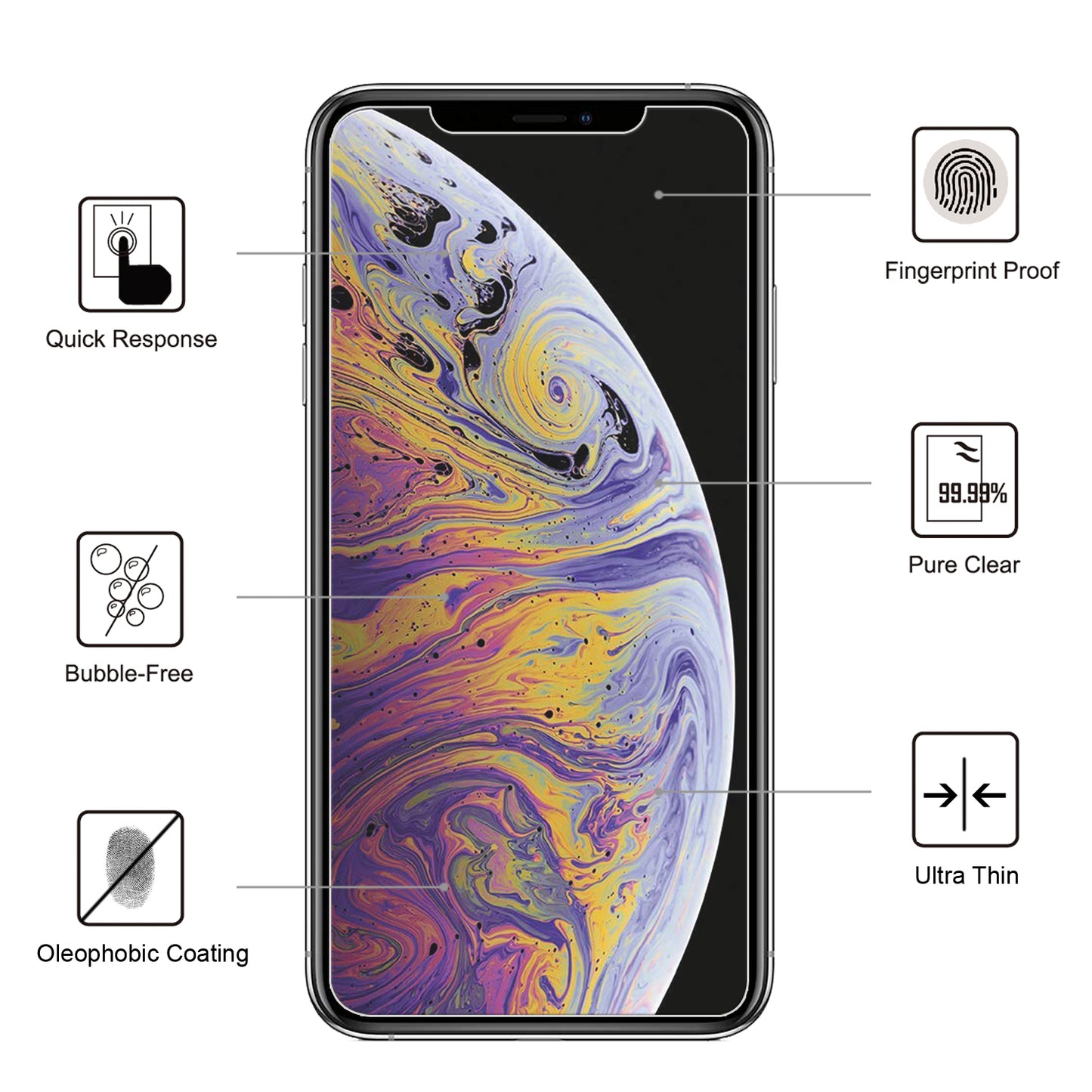 0.25mm 9H Tempered Glass Screen Protective Film for Apple iPhone 11 6.1 inch (2019) / XR 6.1"