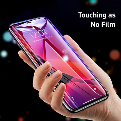 BASEUS 2Pcs 0.3mm Full Coverage Anti-blue-ray Tempered Glass Screen Protector for iPhone 11 Pro Max 6.5 inch (2019)/ XS Max [with Installation Tool]