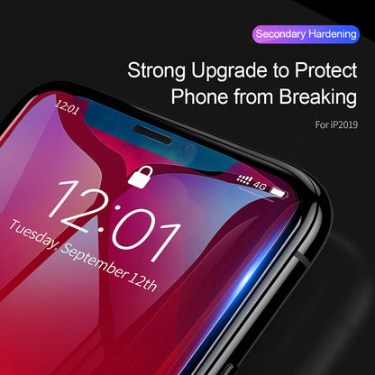 BASEUS 2Pcs 0.3mm Full Coverage Anti-blue-ray Tempered Glass Screen Protector for iPhone 11 Pro Max 6.5-inch (2019) / XS Max