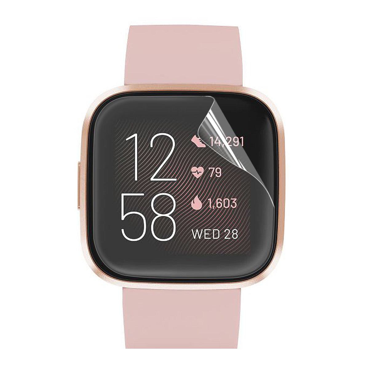 HAT PRINCE Full Coverage Soft TPU Screen Protective Film for Fitbit Versa 2