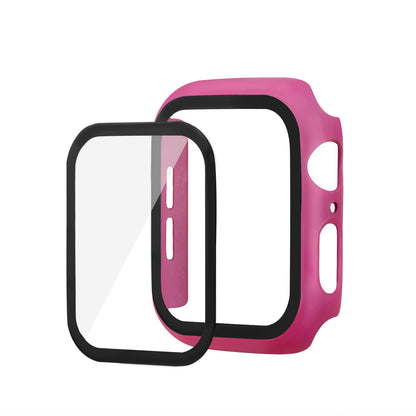 HAT PRINCE For Apple Watch Series 4 / 5 / 6 / SE / SE (2022) 40mm PC Frame + Tempered Glass Protector Watch Case