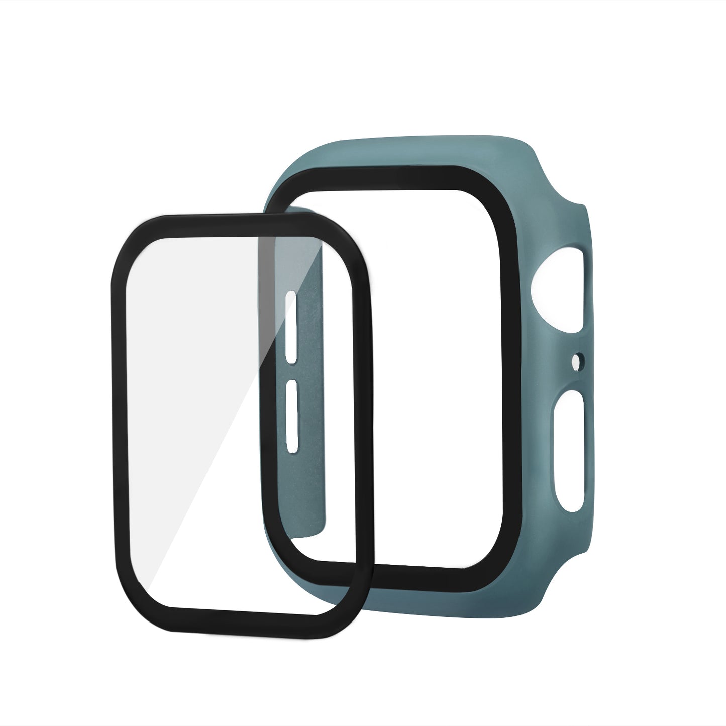 HAT PRINCE For Apple Watch Series 4 / 5 / 6 / SE / SE (2022) 40mm PC Frame + Tempered Glass Protector Watch Case