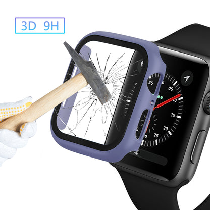 HAT PRINCE For Apple Watch Series 4 / 5 / 6 / SE / SE (2022) 40mm PC Frame + Tempered Glass Protector Watch Case