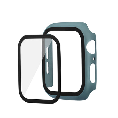 HAT PRINCE For Apple Watch Series 4 / 5 / 6 44mm / SE 44mm / SE (2022) 44mm PC Frame + Tempered Glass Protector Smart Watch Case