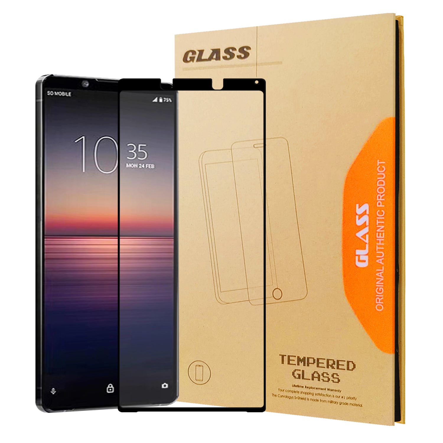 Full Screen Tempered Glass Screen Film for Sony Xperia 1 II