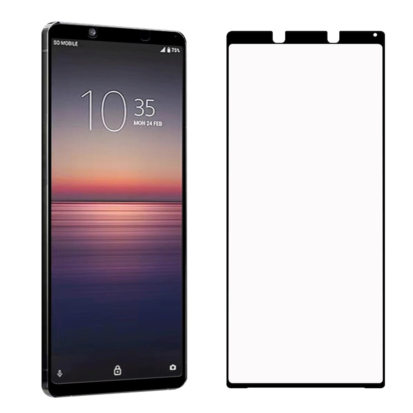 Full Screen Tempered Glass Screen Film for Sony Xperia 1 II