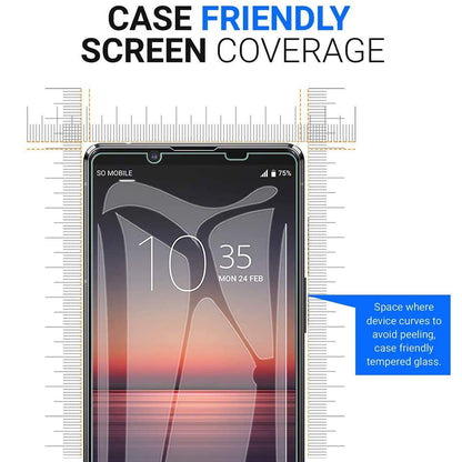 2.5D Arc Edge Tempered Glass Screen Protector for Sony Xperia 5 II Scratch-resistant Film