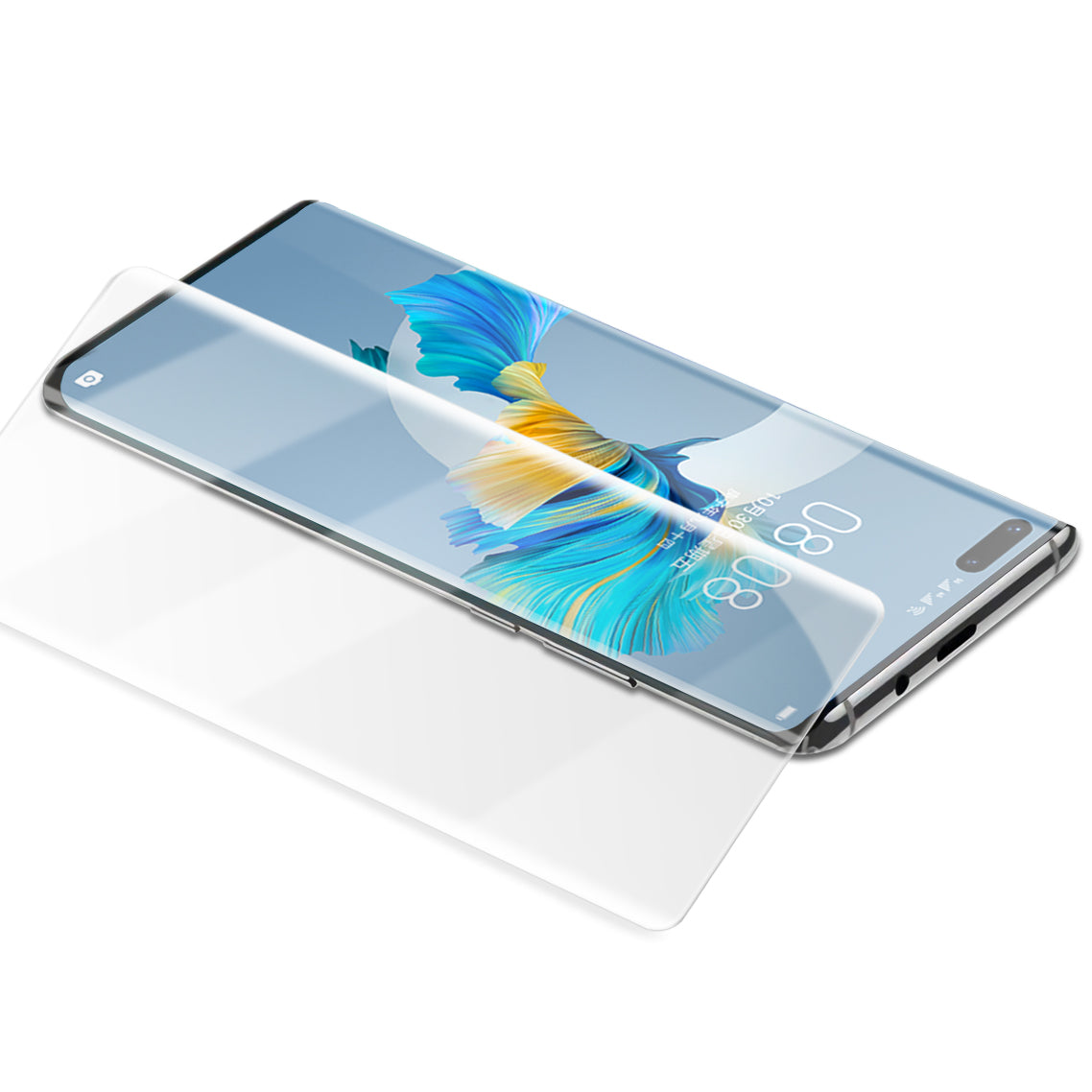 MOCOLO 3D Curved [UV Light Irradiation] Tempered Glass UV Film for Huawei Mate 40 Pro Screen Protector