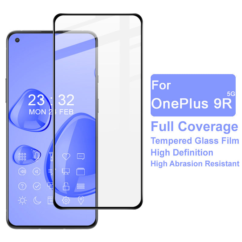 IMAK Pro+ Series Anti-explosion Full Screen Coverage Tempered Glass Screen Protector for OnePlus 9R