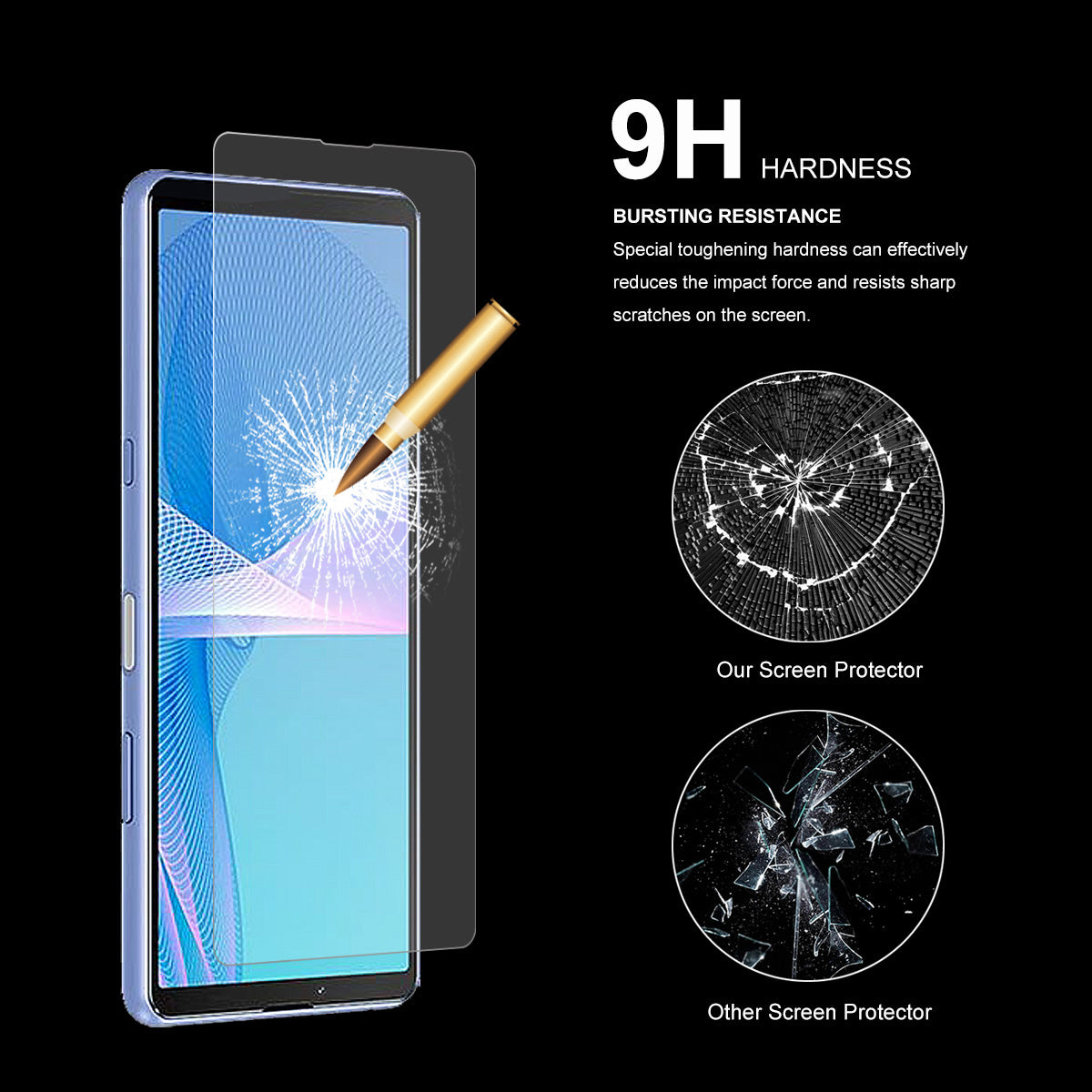 HAT PRINCE 0.26mm 9H Anti-explosion Tempered Glass Screen Protector for Sony Xperia 1 III 5G