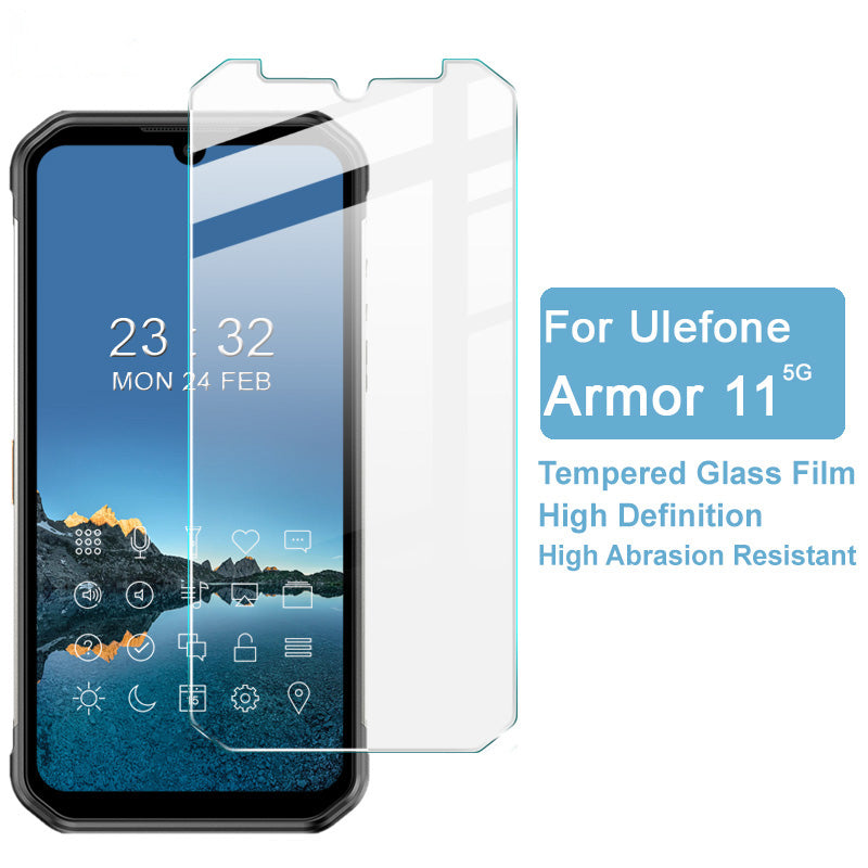 IMAK H Series Wear-Resistant Shatter-Proof Tempered Glass High Definition Screen Protector Film for Ulefone Armor 11 5G