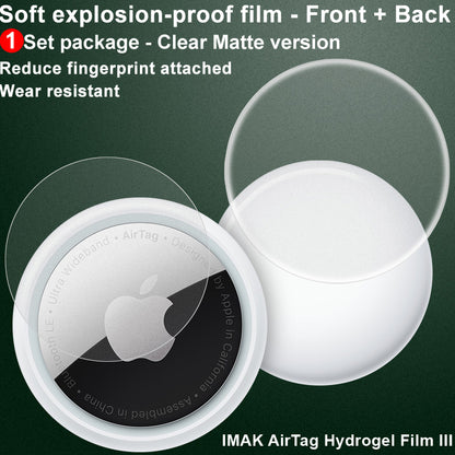 IMAK Ultra Clear TPU Hydrogel Film III HD Front and Back Soft Film for AirTag