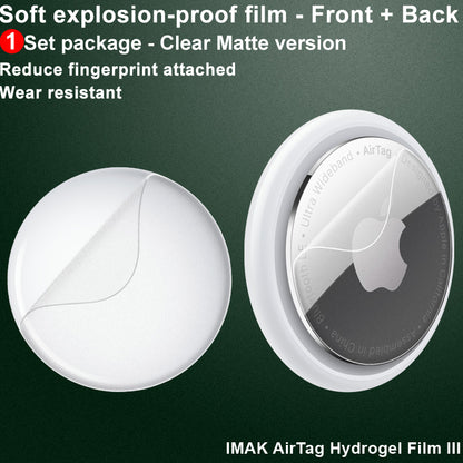 IMAK Ultra Clear TPU Hydrogel Film III HD Front and Back Soft Film for AirTag