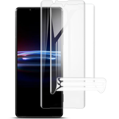 IMAK 2Pcs/Set Hydrogel Film III Anti-dust Full Coverage TPU Protective Screen Protector Film for Sony Xperia Pro-I