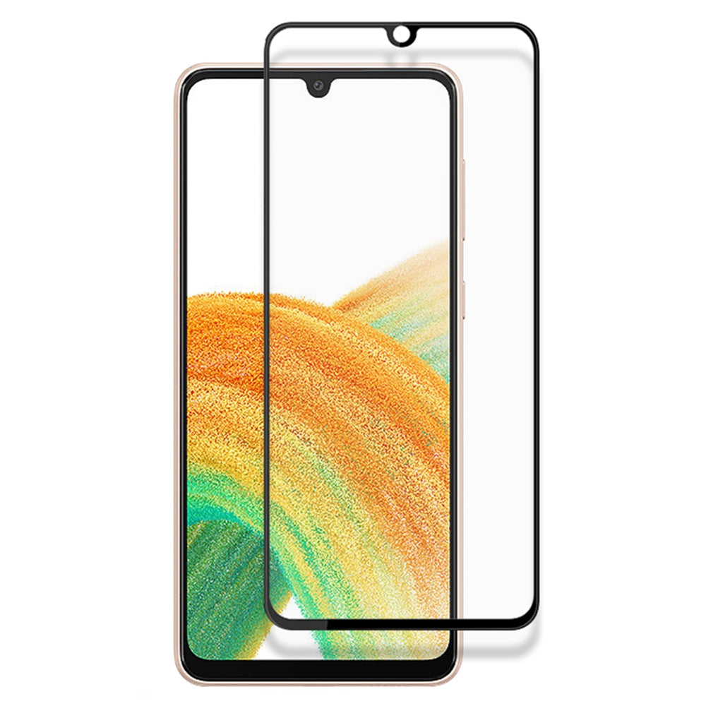 MOCOLO HD Clear Full Covering Full Glue Silk Printing Tempered Glass Screen Film for Samsung Galaxy A33 5G