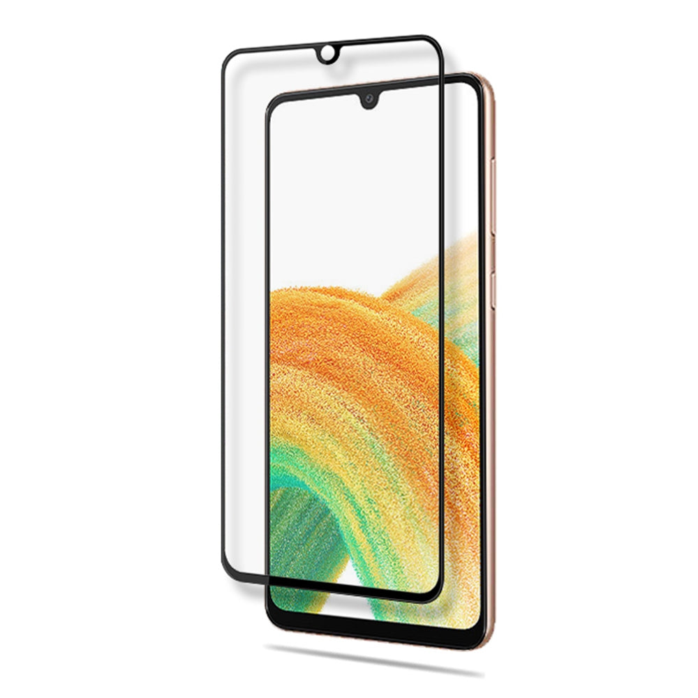 MOCOLO HD Clear Full Covering Full Glue Silk Printing Tempered Glass Screen Film for Samsung Galaxy A33 5G