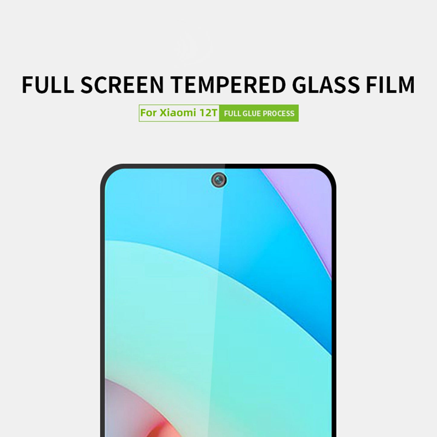 PINWUYO JK Tempered Glass Film Series-2 for Xiaomi 12T 5G / Redmi K50 Ultra 5G / 12T Pro 5G Anti-explosion Sensitive Touch Full Glue Full Screen Protector