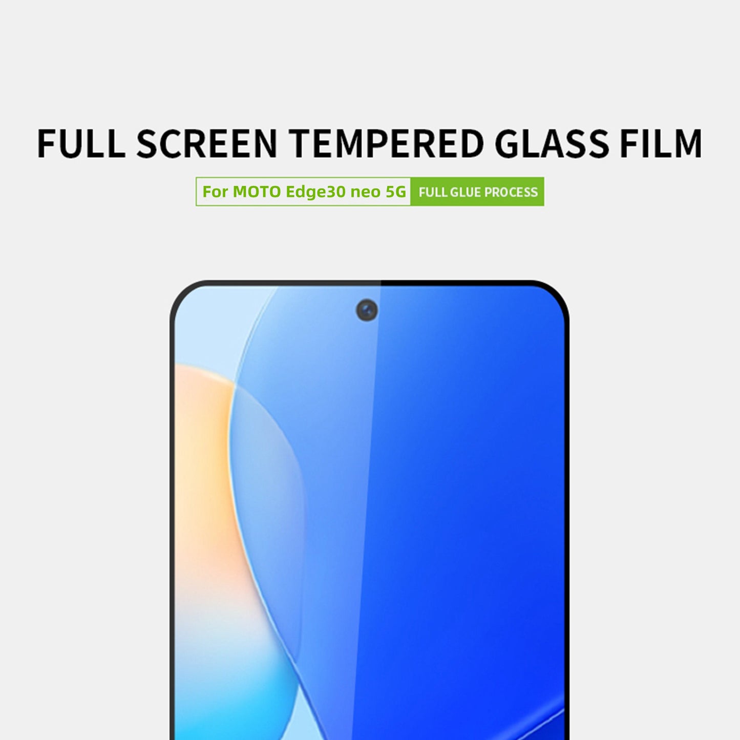 PINWUYO JK Tempered Glass Film Series-2 for Motorola Edge 30 Neo 5G Full Cover Anti-explosion HD Clarity Full Glue Screen Protector