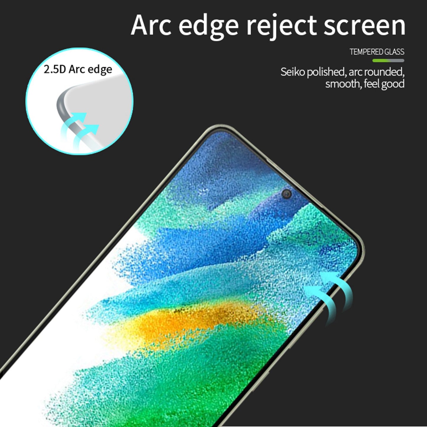 PINWUYO JK Tempered Glass Film Series-2 for Samsung Galaxy Xcover6 Pro 5G Full Glue Shatter-proof HD Clear Full Screen Protector