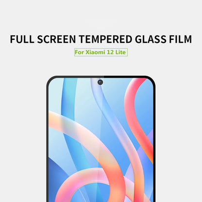 MOFI JK Tempered Glass Film Series-1 for Xiaomi 12 Lite 5G Full Glue Anti-explosion Scratch-resistant Full Screen Protector