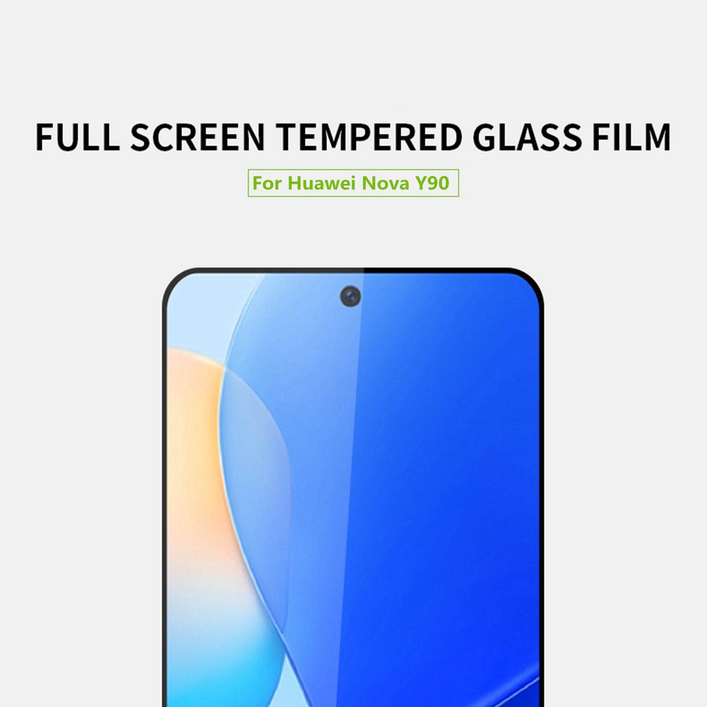 MOFI JK Tempered Glass Film Series-1 for Huawei nova Y90 4G Full Glue Screen Protector Full Coverage Shatter-proof Film